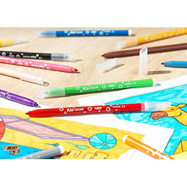 BIC Kit Rentrée des Classes - 18 Feutres de Coloriage/18 Crayons de Couleur/8 Crayons à Papier HB, Lot de 3