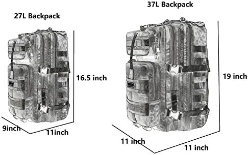 Seibertron Falcon Tactical Water Repellent Hiking Camping Backpack Compact Assault Pack Summit Bag