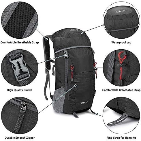 G4Free 40L Rucksack Foldable Hiking Backpack Ultra Lightweight Camping Daypack