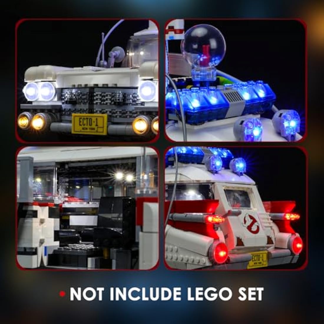 BRIKSMAX Led Lighting Kit for LEGO CreatorGhostbusters™ ECTO-1 - Compatible with Lego 10274 Building Blocks Model- Not Include the Lego Set