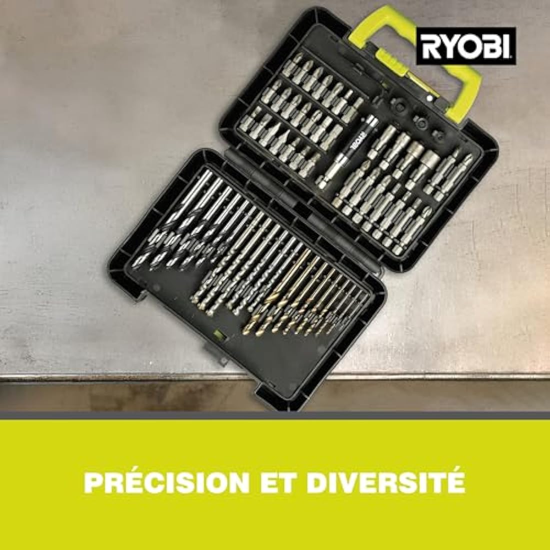 Ryobi bit and Drill Set 60 Pieces RAK60DDF (Accessory Set for Drilling and screwing)