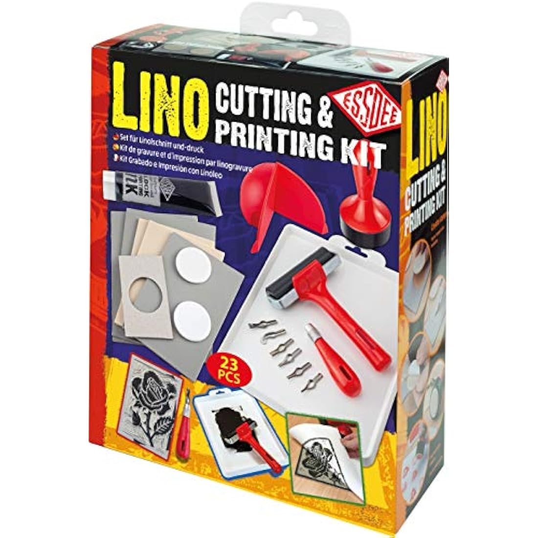 Essdee L5PKR1 Lino Cutting & Printing Kit (23 Pieces)