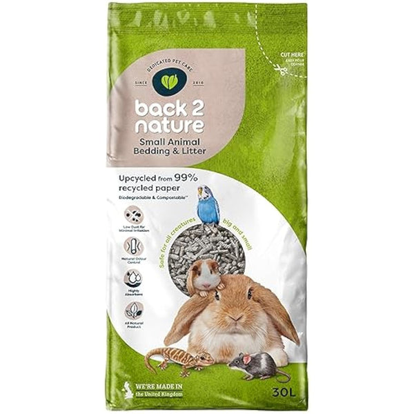 Back-2-Nature Small Animal Bedding and Litter, 30 L (Packaging may vary)