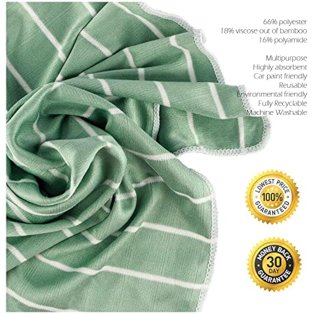 Bamboo Wash Cloth, Set of 12