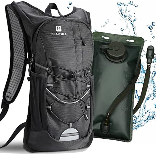 BBAIYULE® hydration backpack with hydration bladder 2L, BPA-free| Water backpack |cycling backpack with hydration system |running backpack ultra light 380g | biking,hiking,walking
