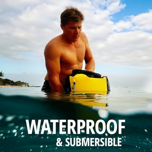 Overboard Explorer Waterproof Backpack Bundle | Roll Top Floating Dry Bag for Kayaking, Beach, Boating, Hiking, Rafting | Includes Waterproof Phone Case and Backpack Organiser