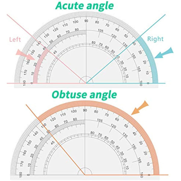 Maths Set, Geometry Compasses Set 8pcs School Protractor Rulers Set Squares for Maths Learning Home Schooling in Carry Case