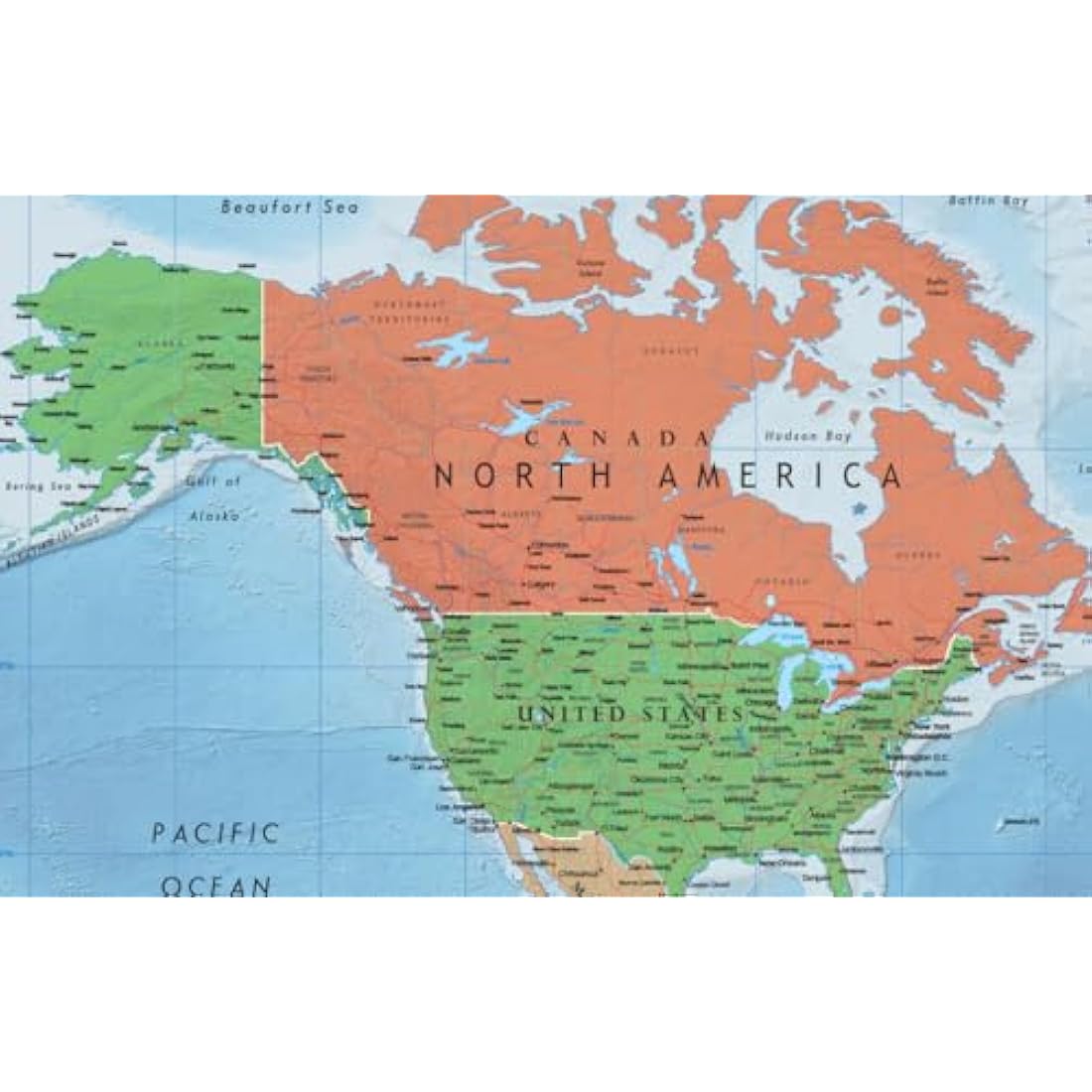 Swiftmaps 92cm x 61cm Laminated World Premier Wall Map Mural Poster A1