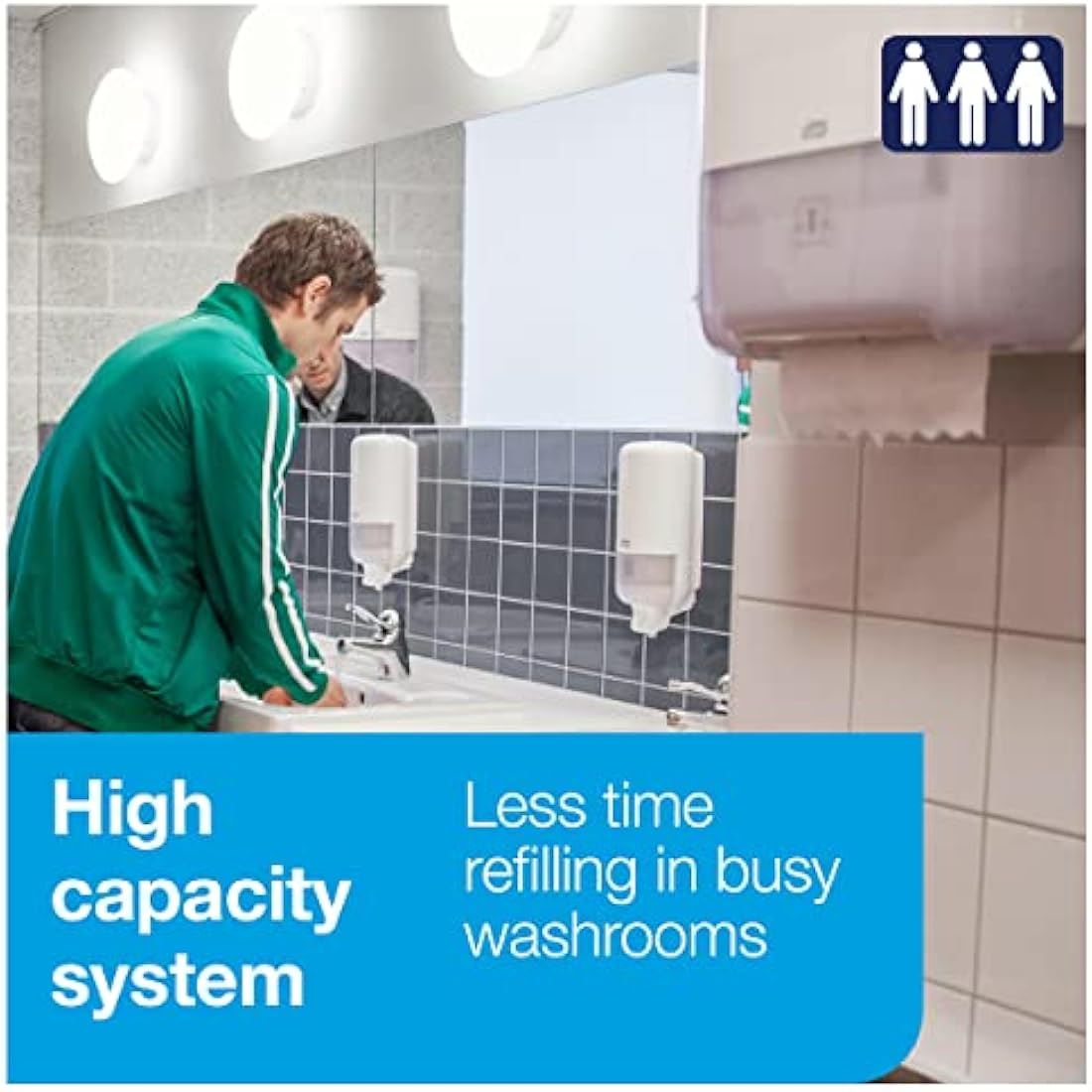 Tork Matic Hand Towel Roll White H1, Universal, Embossed for Efficient Drying, 6 x 150m rolls, 120069