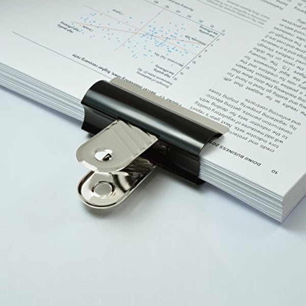 Rapesco RCB070B1 70 mm Letter Clips, Black, Pack of 10