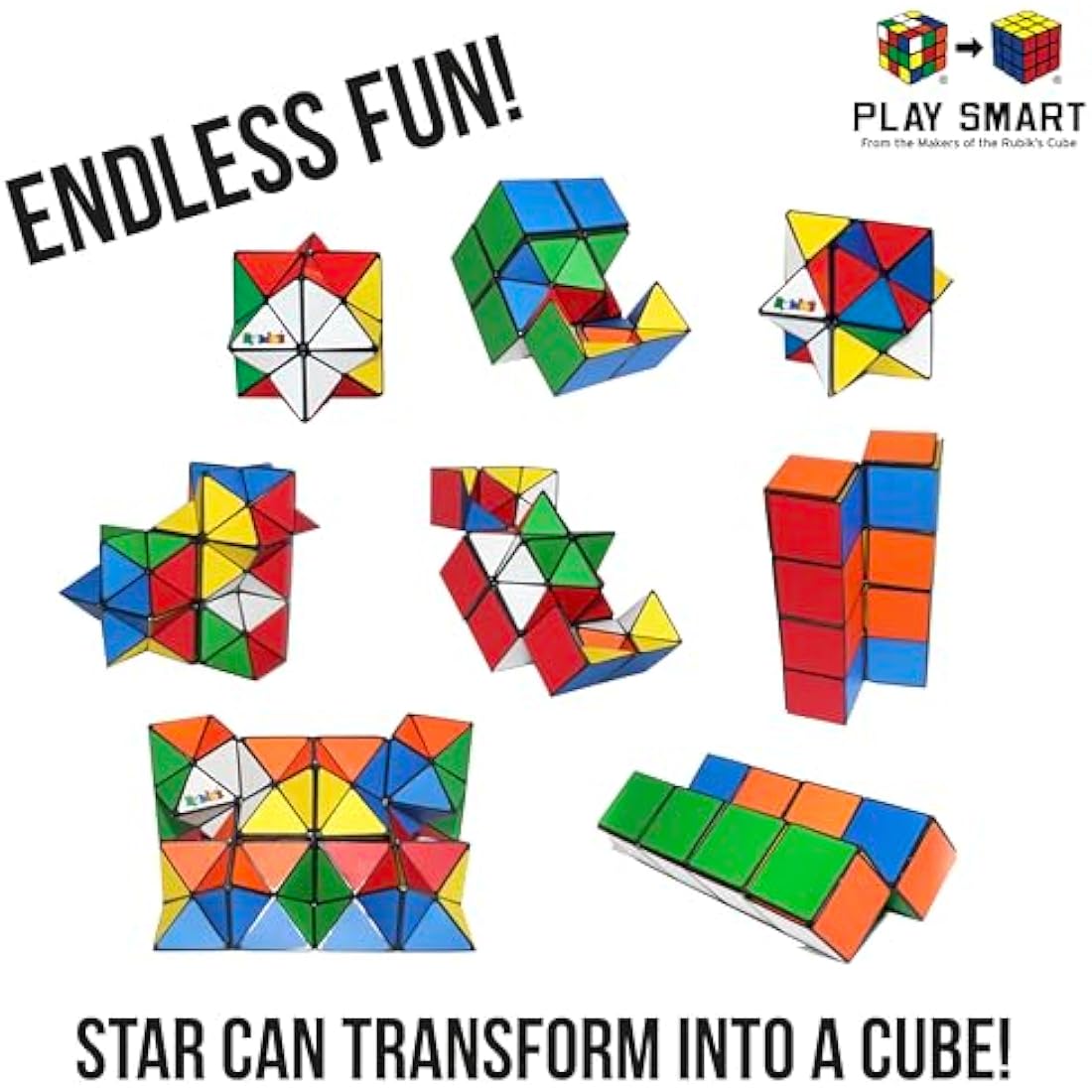 Rubik's cube Magic Star Puzzle | 2 Pack| Puzzle Games | Pocket Educational STEM Toy | Brain Teaser | Stress Relief | Fun | Fidget Toys | Age 3 Plus | Sinco Creations