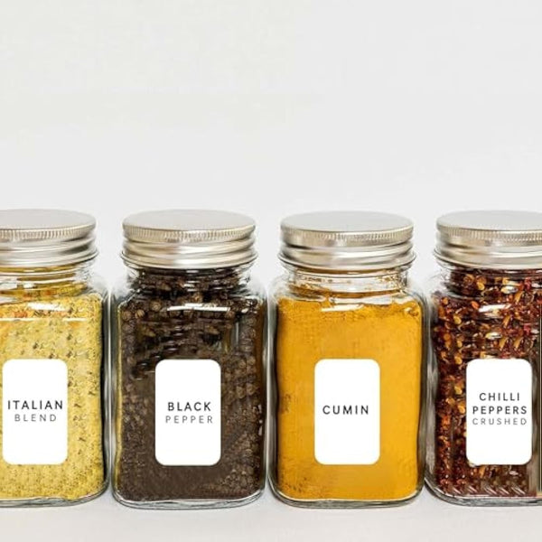 Sticky Labels Roll, Self Adhesive Labels White Sticky Label Blank Label Stickers for Office, Kitchen, Supermarket and Laboratory (1000PCS 60 * 30mm)