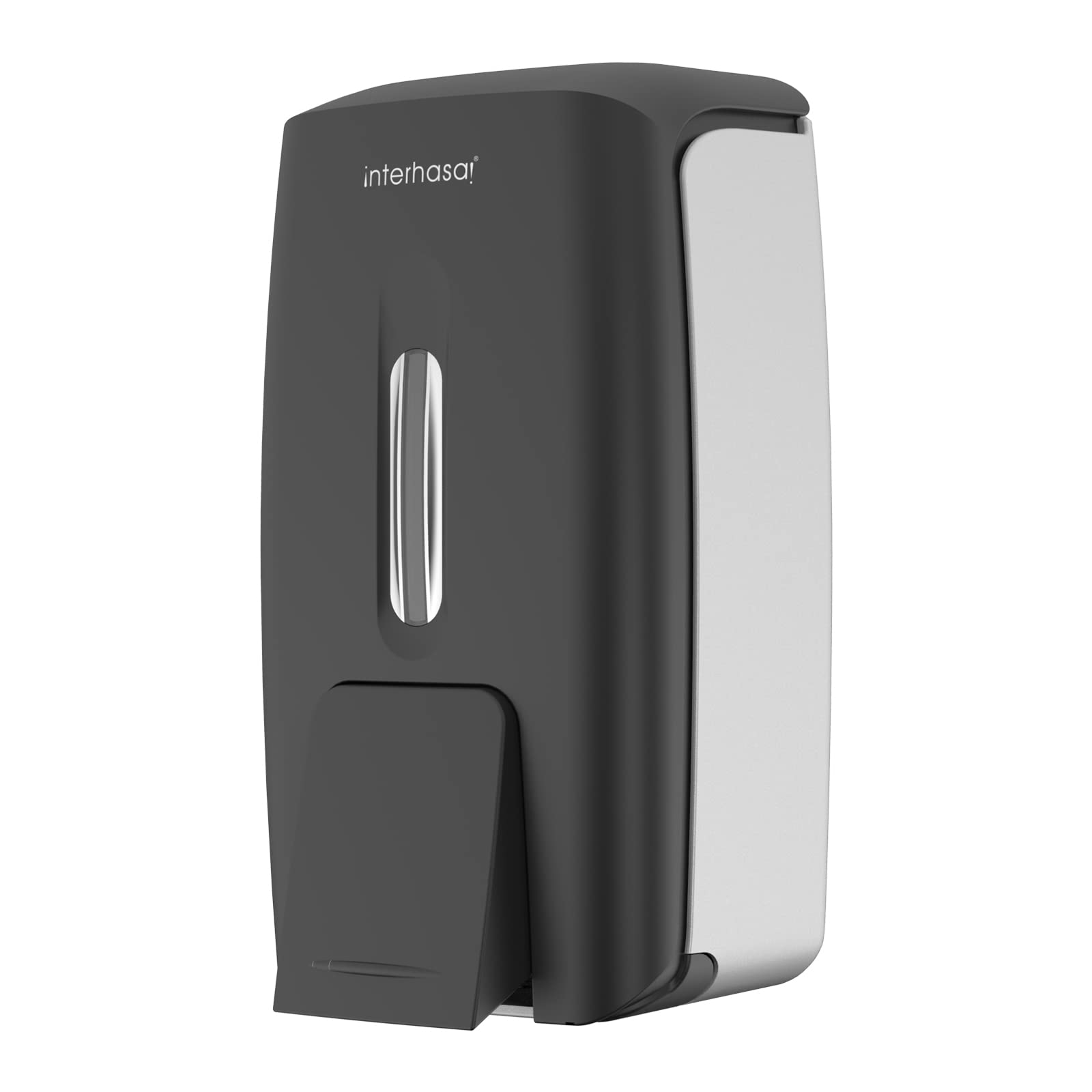 interhas! Wall Mount Manual Soap Dispenser 800ml Gel Liquid Commercial - Black
