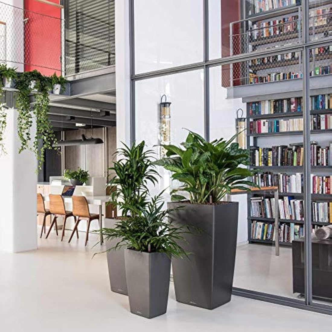 LECHUZA CUBICO Premium 40 white high gloss 18191