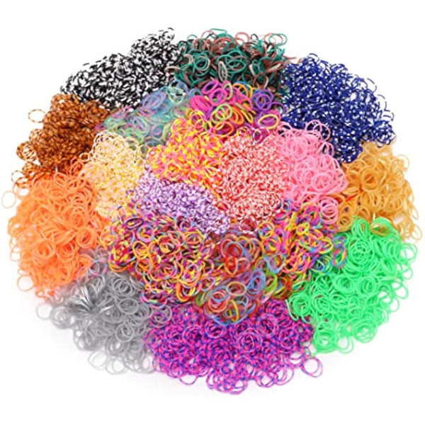 Toyland® 6000 Mixed Loom Band Refills - Assorted Designs