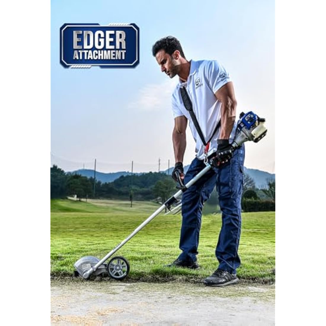 Sunseeker Wild Badger Power Edger Attachment WBEDGERATT, Black