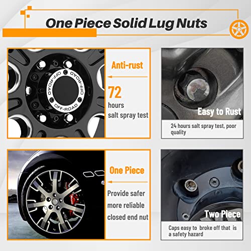 MIKKUPPA M12x1.5 Alloy Wheel Nuts - 19mm Hex Replacement for Ford, fiesta, Kuga, Alloy Wheels (20Pcs, Chrome)