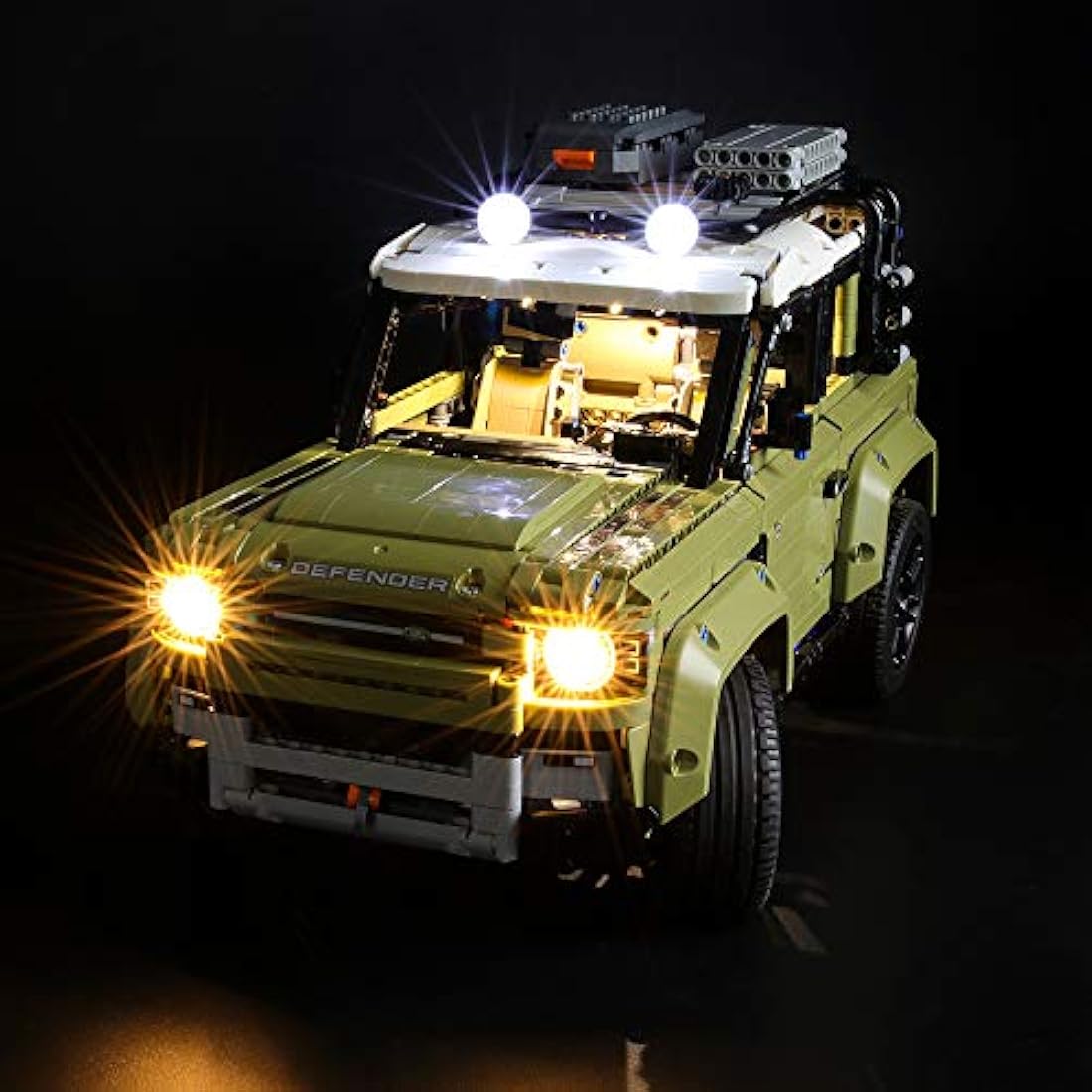 BRIKSMAX Led Lighting Kit for LEGO Technic Land Rover Defender, Compatible with 42110 Building Blocks Model - Not Include the Lego Set