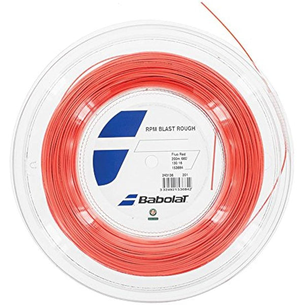 BABOLAT Rpm Blast Rough 200M String - Red/Rouge Fluo, Size 135