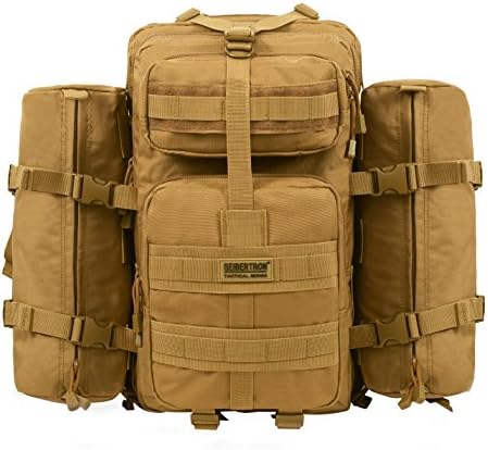 Seibertron Falcon Tactical Water Repellent Hiking Camping Backpack Compact Assault Pack Summit Bag