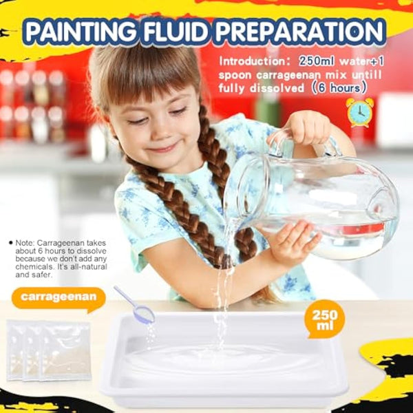 Water Marbling Paint for Kids - Arts and Crafts for Girls & Boys Crafts Kits Ideal Gifts for Kids Age 6+ 8-12