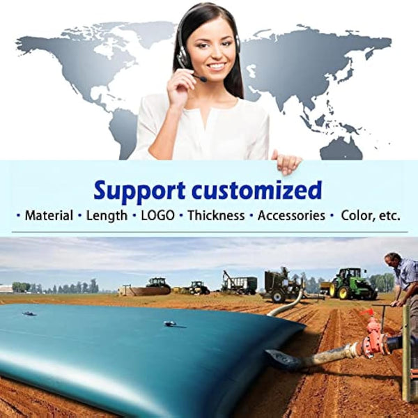 LTCANOPY 100 Gallon Foldable Water Bladder Tanks - Collapsible Soft Drought-Resistant Fire-Fighting Agricultural Water Tank 330L