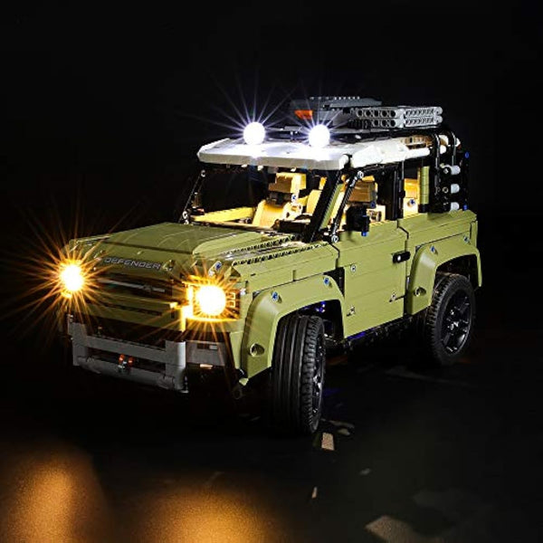 BRIKSMAX Led Lighting Kit for LEGO Technic Land Rover Defender, Compatible with 42110 Building Blocks Model - Not Include the Lego Set