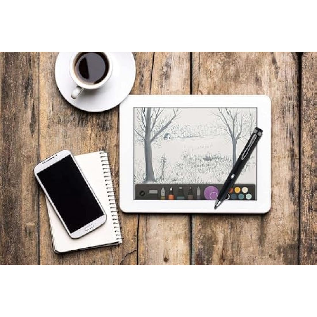 Broonel Black Fine Point Digital Active Stylus Pen - Compatible With Lenovo Yoga 6 Gen 7 (13.3" AMD)