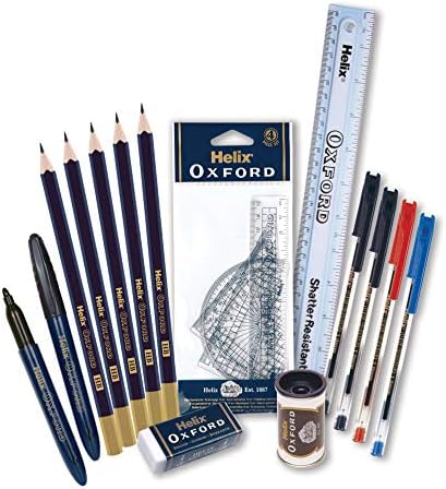 Helix 930836 Large Oxford Filled Pencil Case