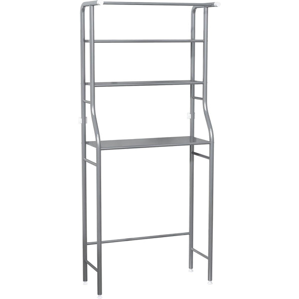 3-Tier Drum Storage Rack Space-Saving Bathroom Organizer Silver MOYIPIN
