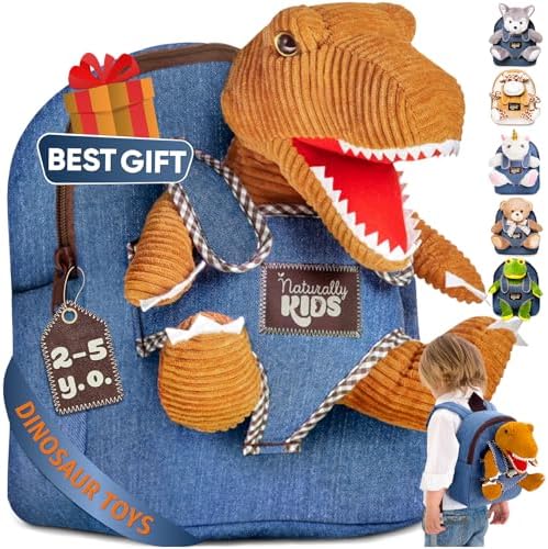 Naturally KIDS Toddler Backpack w Stuffed Animals