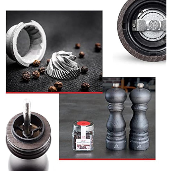 Peugeot Saveurs d'Epices Paris U'Select Pepper Mill, Wood, Chocolate, 7.60 x 7.60 x 40.00 cm
