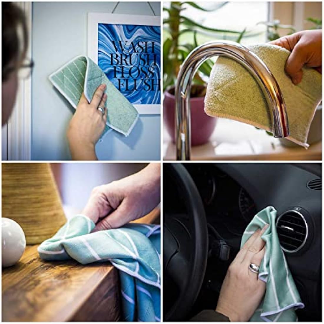 Bamboo Wash Cloth, Set of 12