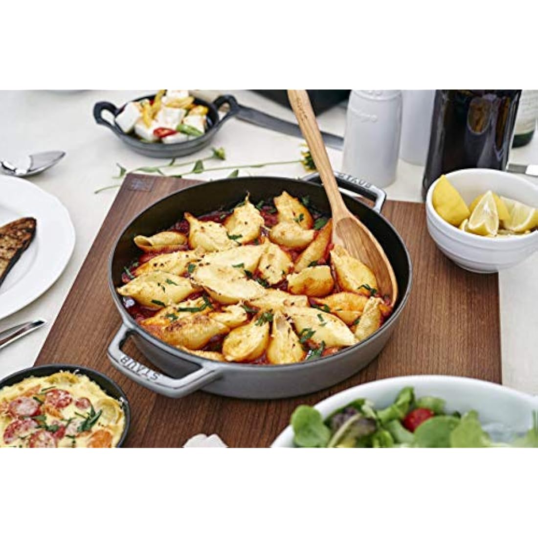 STAUB Cast Iron Frying Pan, Grey, 34 cm