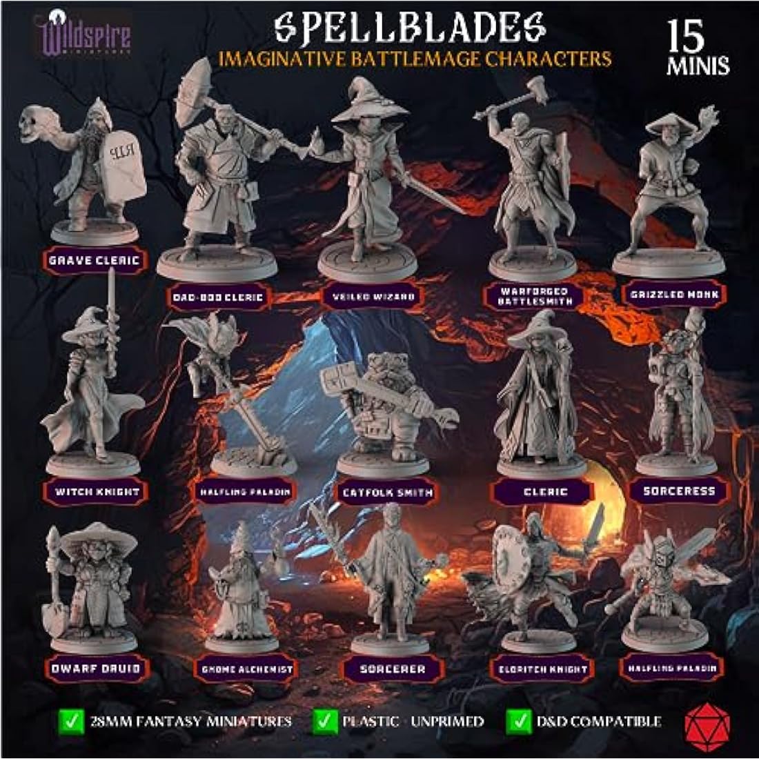 Wildspire Spellblades & Animated Objects Miniatures for DND, D&D Miniatures, Dungeons and Dragons Minis Figures