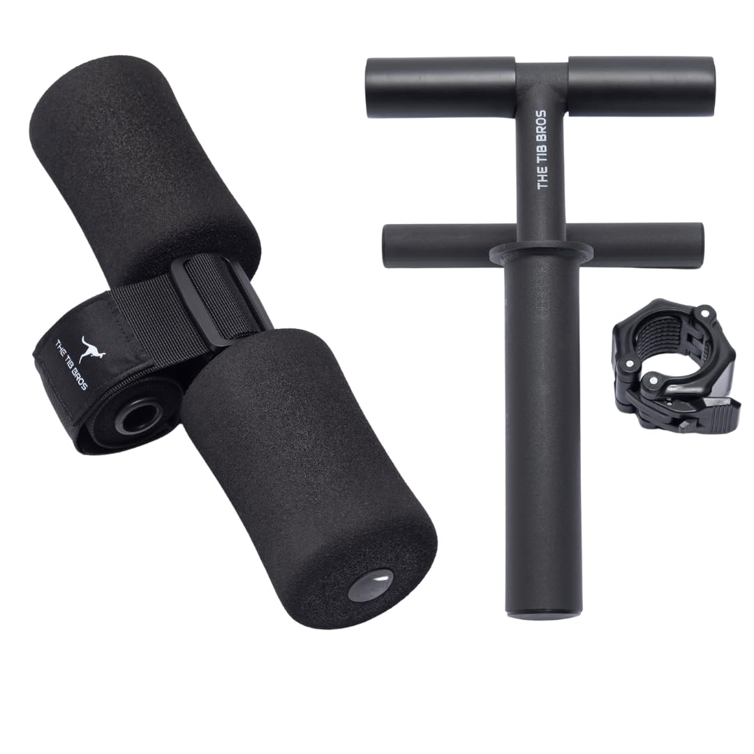 The Tib Bros Tib Bar- Tibialis Raise bar for Tibialis Anterior strengthening exercises (Tib Bar & Nordic Strap)