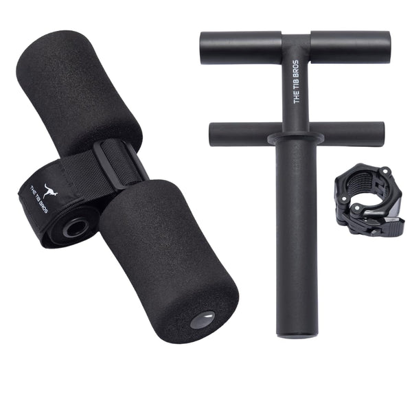 The Tib Bros Tib Bar- Tibialis Raise bar for Tibialis Anterior strengthening exercises (Tib Bar & Nordic Strap)