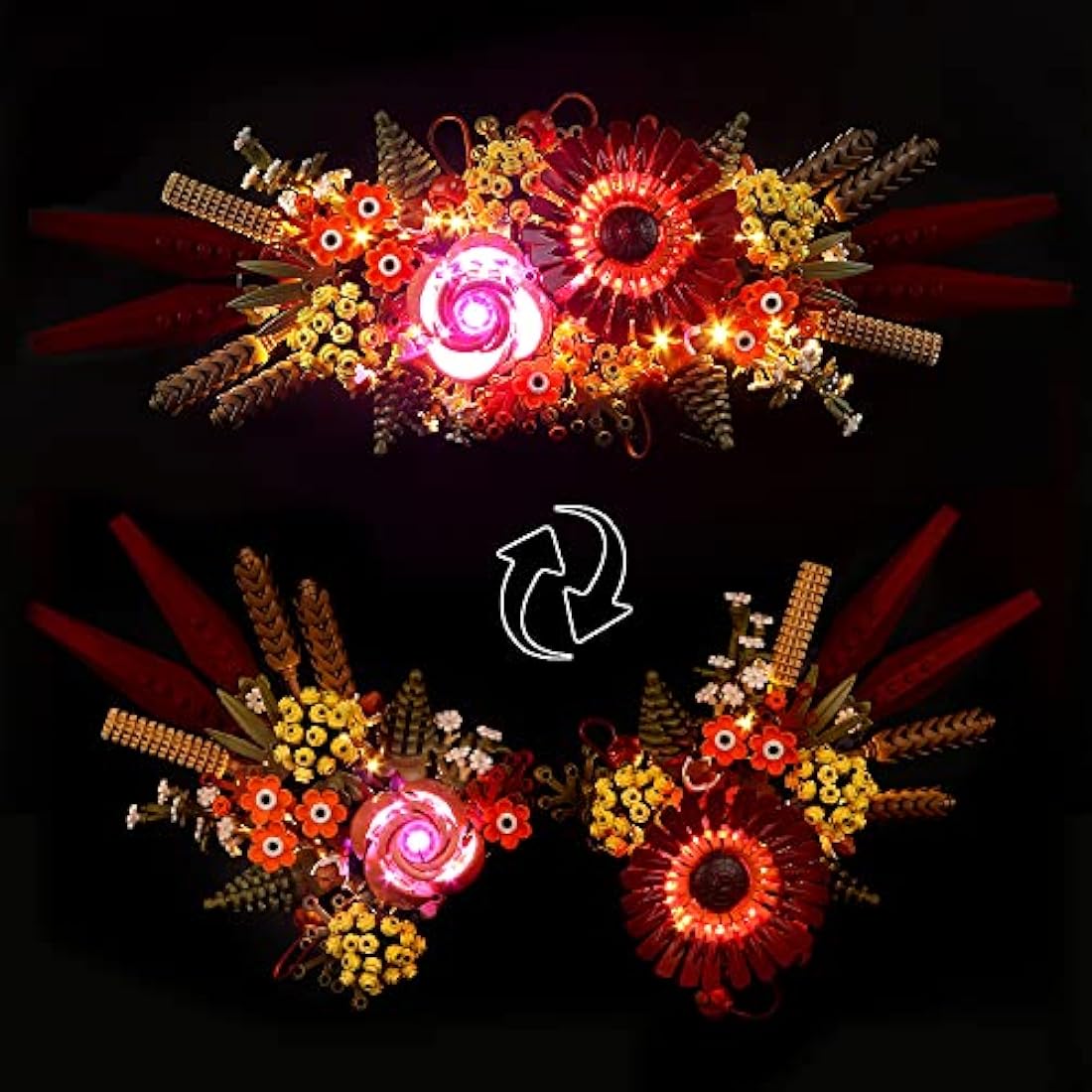Led Light Kit for Lego Dried Flower Centerpiece, Led Lighting Set for Lego 10314 Dried Flower Centerpiece - Not Include Models, Just Light Set