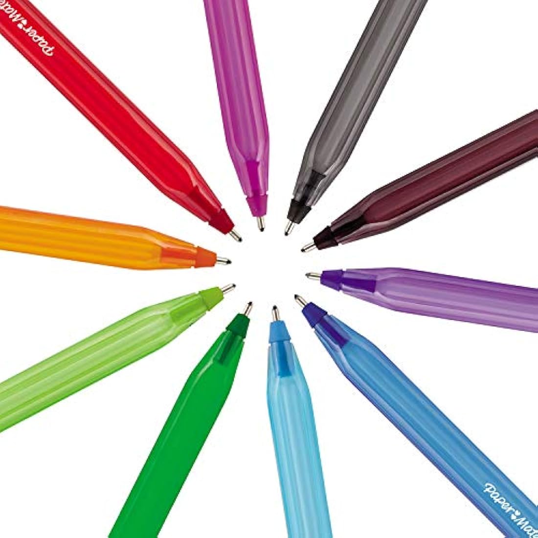 Paper Mate InkJoy 100ST Ballpoint Pen | Medium Point (1.0mm) | Violet | 12 Count