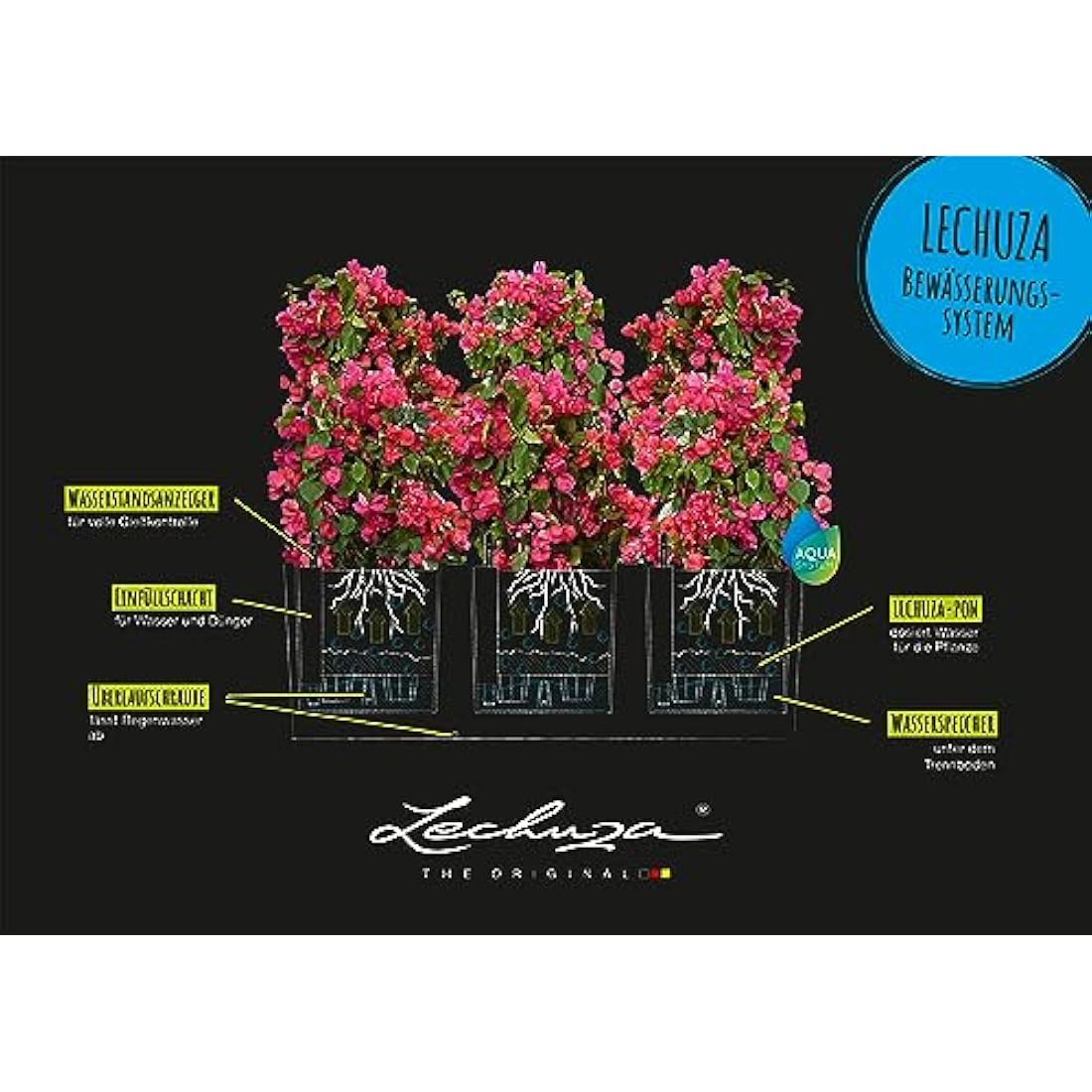 LECHUZA TRIO Cottage 30 sandy brown 15006