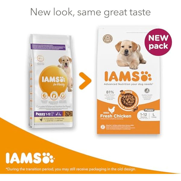 IAMS Puppy Large Dry Dog Food Chicken 12kg