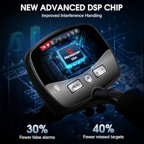 HOOMYA Metal Detectors for Adults Professional - High Sensitivity Waterproof Search Coil, 4 Adjustable Modes, LCD Backlight Display, Pinpoint Function, Ideal for Gold Detection