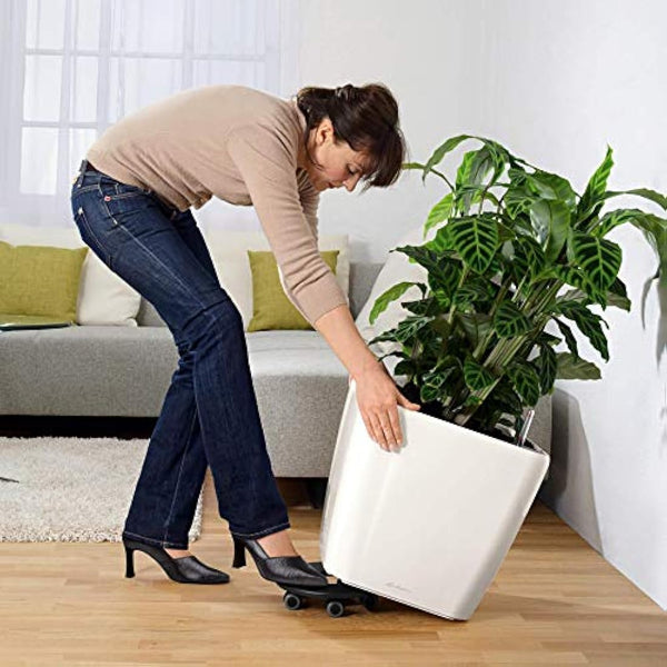 LECHUZA QUADRO Premium LS 43 taupe high gloss 16185