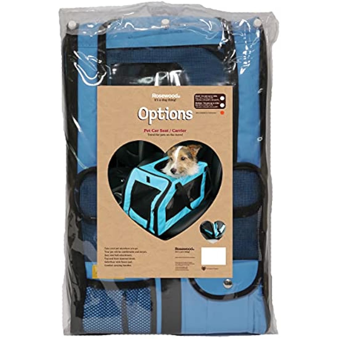 PET SEAT/CARRIER MED AQUA