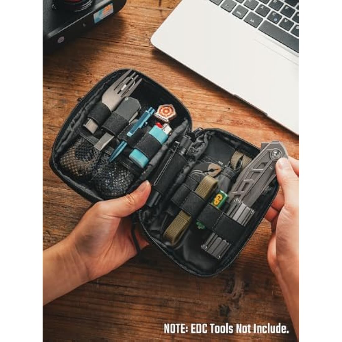 TACTICAL GEEK EDC Compact Waist Pocket Pouch, Multi-Purpose Molle EDC Pouch Gadget Organizer