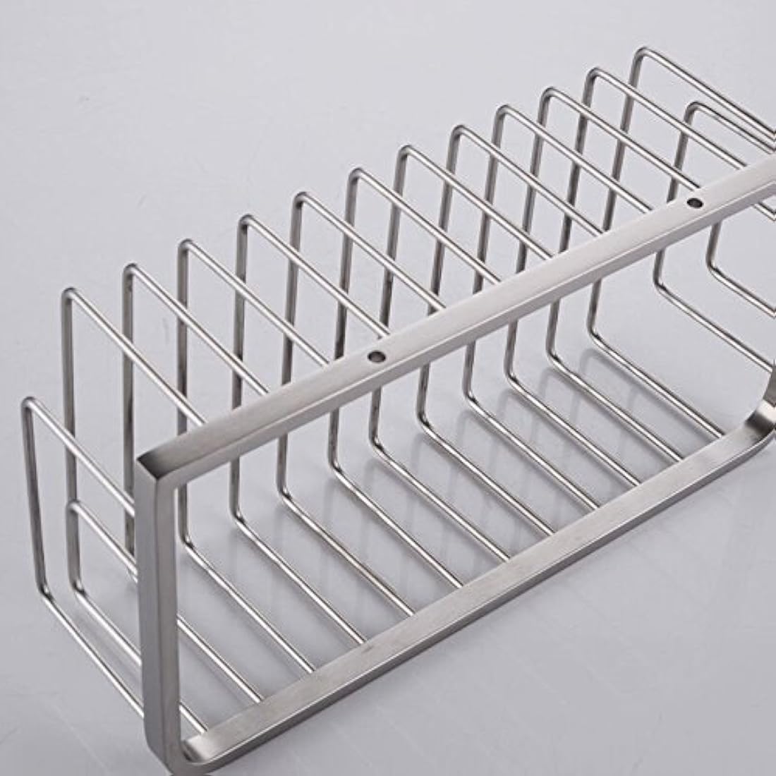 Konhard CS004 Solid Stainless Steel Bathroom Shower Caddy Wall Mount, Brushed Steel