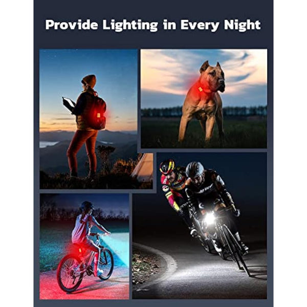 Glangeh Bike Lights Ultra Slim, Rechargeable Bicycle Lights Front and Rear, 4+6 Modes Bike Light, Waterproof IP65 Cycle Lights for Road Safety, 1.5 Hrs Fast Charging Bike Light Cycling Headlights Set