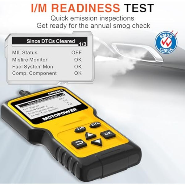 MOTOPOWER MP69033 OBD2 Scanner Universal Car Engine Fault Code Reader, CAN Diagnostic Scan Tool for All OBD II Protocol Cars