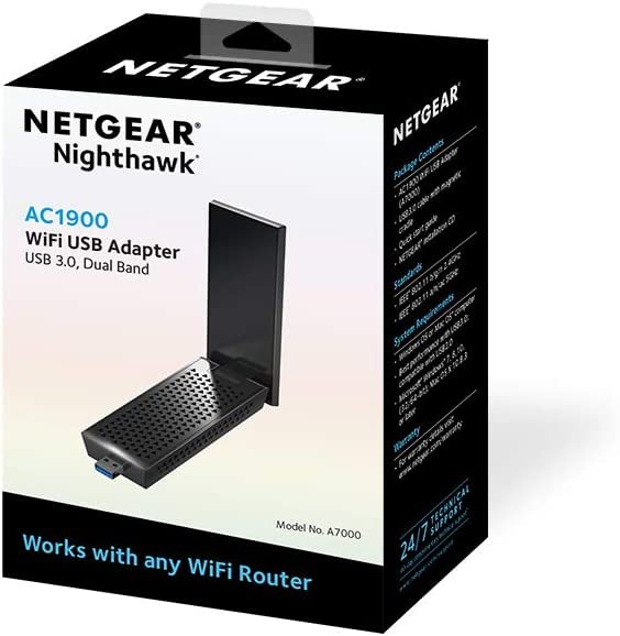NETGEAR WiFi 6 USB Dongle (A7500), WiFi Adapter Provides Super-Speed USB 3.0 Wireless Connection Up To 1.8Gbps - Works with Any WiFi 6 or WiFi 5 Device