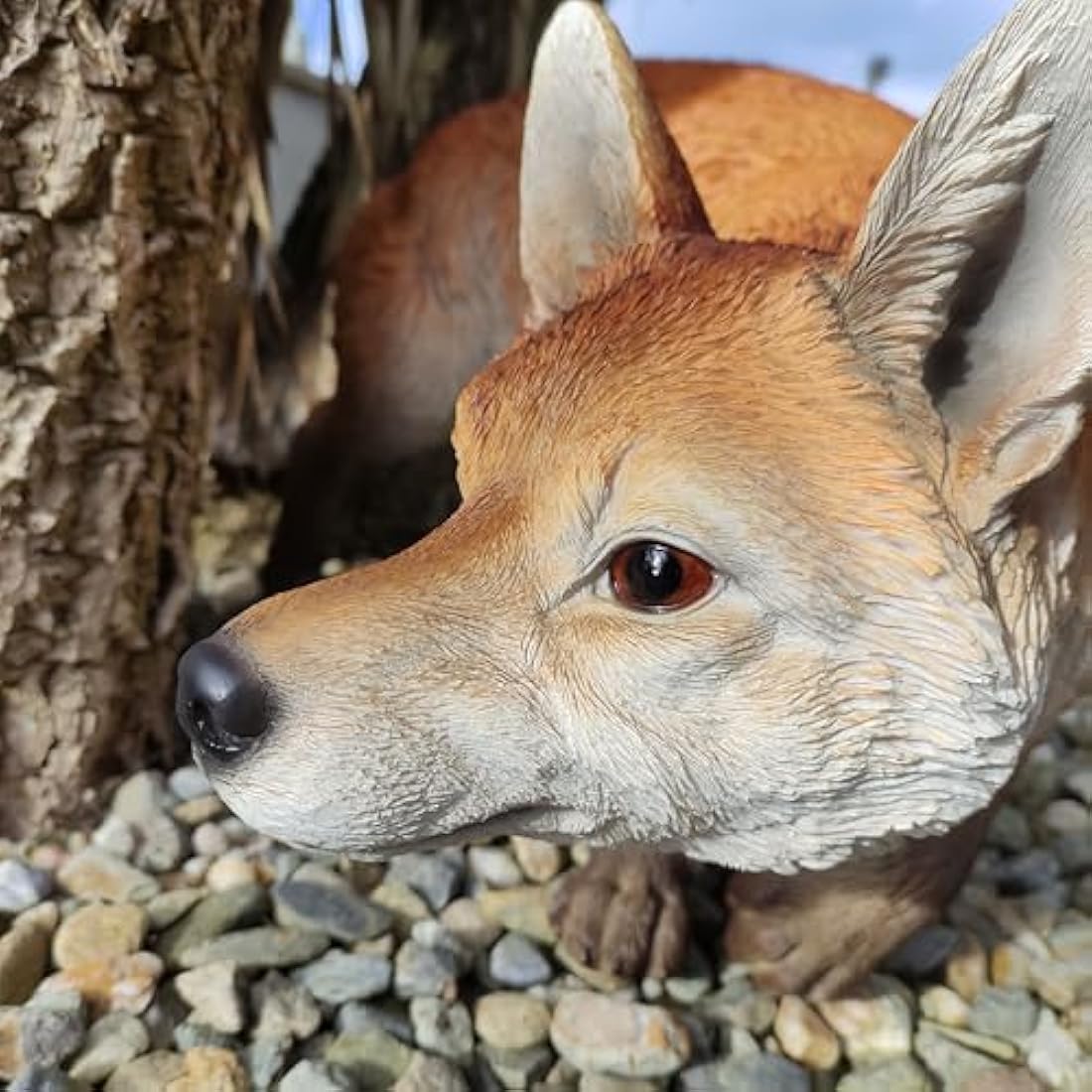 Real Life XL Prowling Fox Garden Ornament (SizeA)